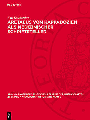 cover image of Aretaeus von Kappadozien als medizinischer Schriftsteller
